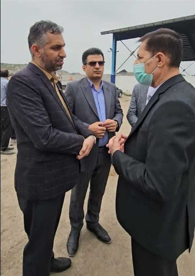 بازدید معاون امور شهرداری ها و دهیاری‌های کشور از خط پردازش زباله قائمشهر