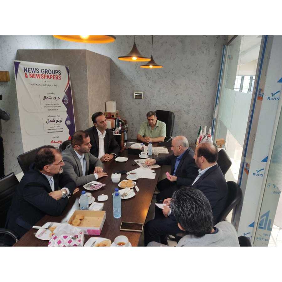 بازدید استاندار مازندران از دفتر روزنامه ترنم شمال