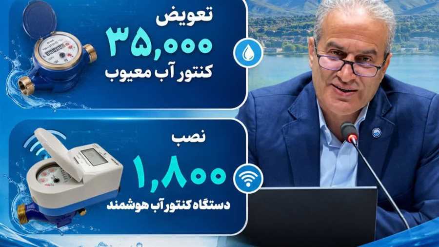 تعویض بیش از ۳۵ هزار کنتور آب معیوب در مازندران